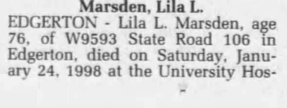 Clipping from Wisconsin State Journal